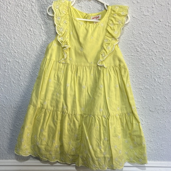 EUC Cat & Jack white and yellow dress - Picture 2 of 6